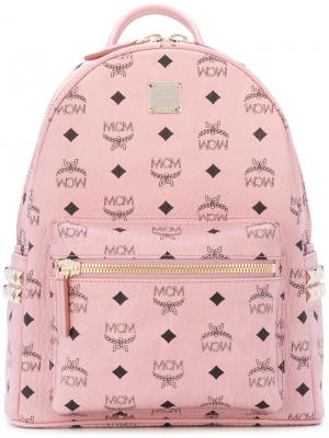 Рюкзак с монограммой Start MCM. Цвет: розовый и фиолетовый