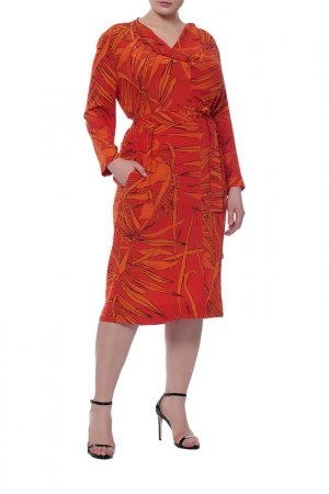 Платье Escada. Цвет: оранжевый