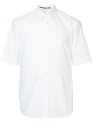 Back belted short sleeve shirt McQ Alexander McQueen. Цвет: белый