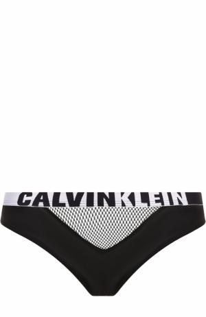 Однотонные трусы-слипы Calvin Klein Underwear. Цвет: черный