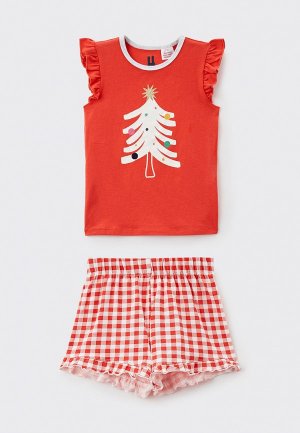 Пижама Cotton On. Цвет: красный