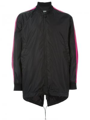 Куртка-бомбер с контрастными полосками на рукавах Dsquared2. Цвет: чёрный