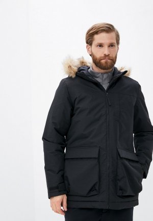 Куртка утепленная adidas. Цвет: черный