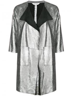 Metallic panelled jacket Giorgio Brato. Цвет: металлический