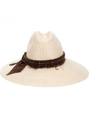 Соломенная шляпа Baja East. Цвет: телесный