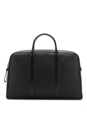 Кожаный портфель на молнии Tom Ford. Цвет: черный