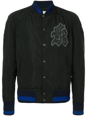 Куртка-бомбер с заплаткой логотипом Kolor. Цвет: чёрный