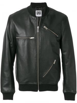 Куртка с отделкой молниями Les Hommes Urban. Цвет: чёрный