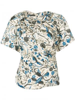 Асимметричная блузка Carey Isabel Marant Étoile. Цвет: многоцветный