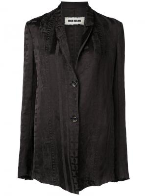 Легкий пиджак Uma Wang. Цвет: чёрный