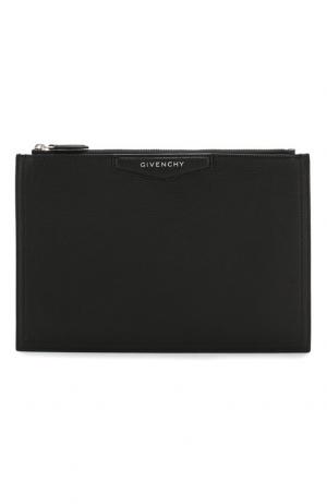 Кожаный футляр для документов Givenchy. Цвет: черный