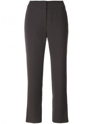 Укороченные брюки Armani Collezioni. Цвет: серый