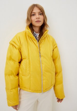 Куртка утепленная Alisia Hit. Цвет: желтый