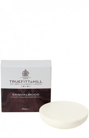 Люкс-мыло для бритья Sandalwood (запасной блок деревянной чаши) Truefitt&Hill. Цвет: бесцветный