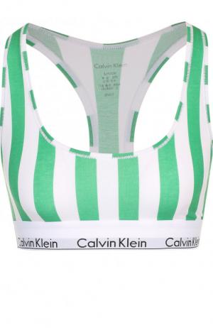 Спортивный бюстгальтер с логотипом бренда Calvin Klein Underwear. Цвет: зеленый
