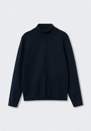 Водолазка Mango Kids. Цвет: синий