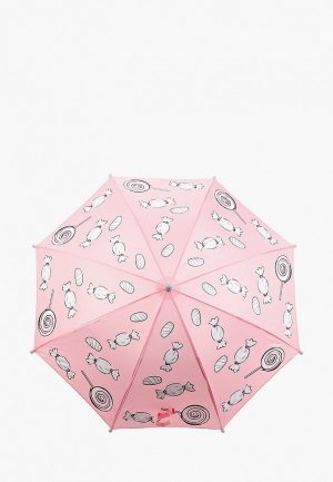 Зонт-трость Котофей. Цвет: розовый