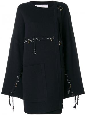 Пиджак с декоративной строчкой и кольцами Chloé. Цвет: синий