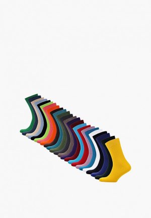 Носки 24 пары bb socks. Цвет: разноцветный