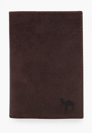 Обложка для паспорта Dimanche. Цвет: коричневый
