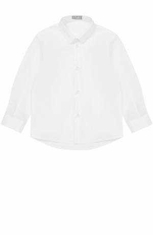Хлопковая рубашка прямого кроя Il Gufo. Цвет: белый