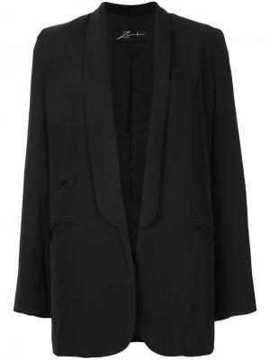 Пиджак-смокинг с воротником шалька Zambesi. Цвет: чёрный