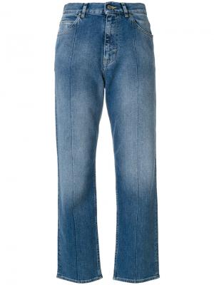 Выбеленные укороченные джинсы Golden Goose Deluxe Brand. Цвет: синий