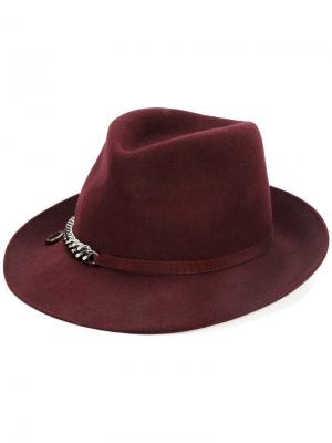 Шляпа с цепочкой Stella McCartney. Цвет: красный
